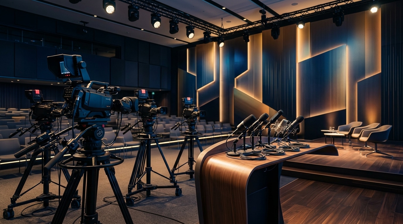 TAKNISER Media Center & Press Briefing Stage